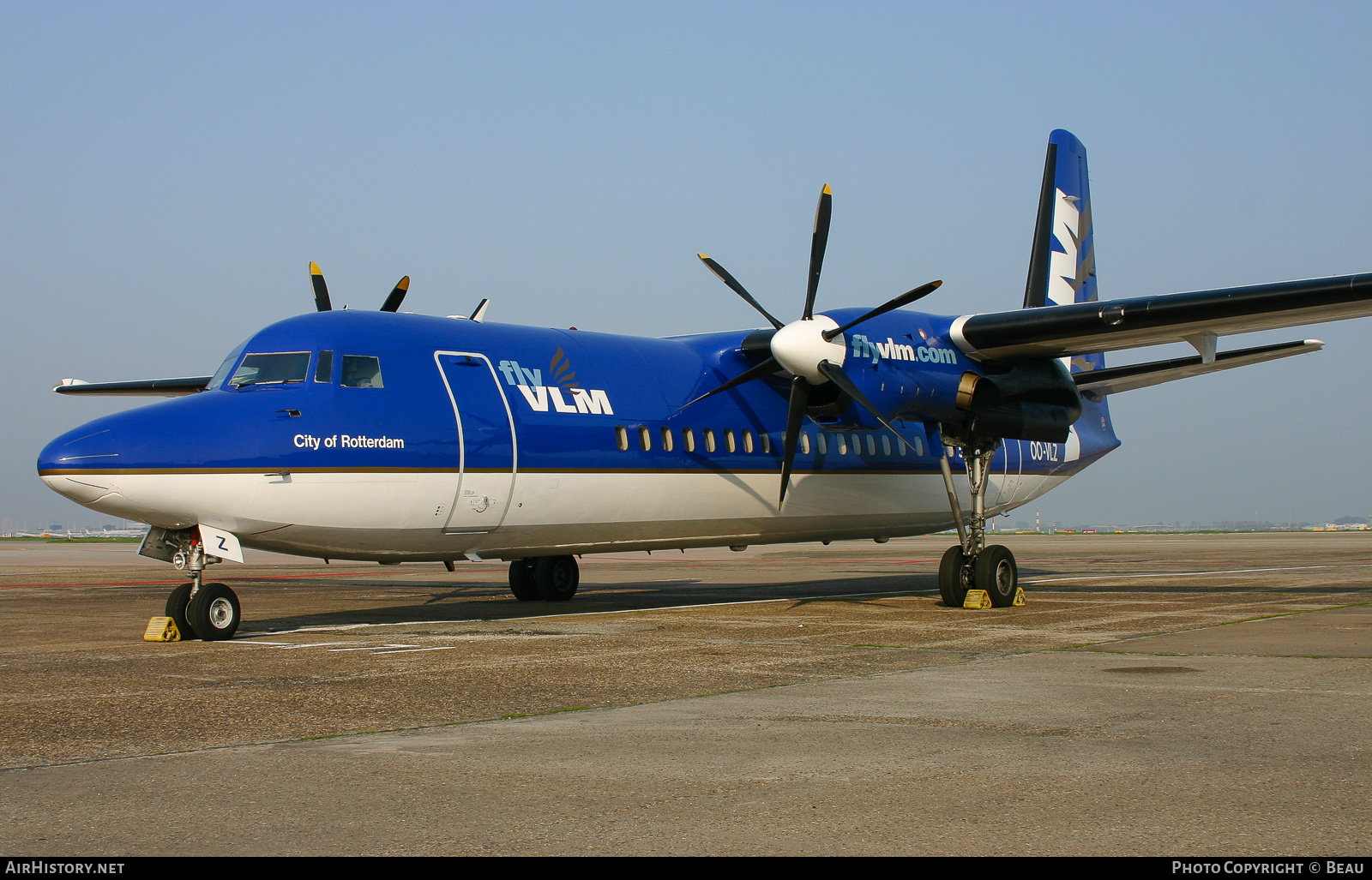 Aircraft Photo of OO-VLZ | Fokker 50 | VLM Airlines | AirHistory.net #403070