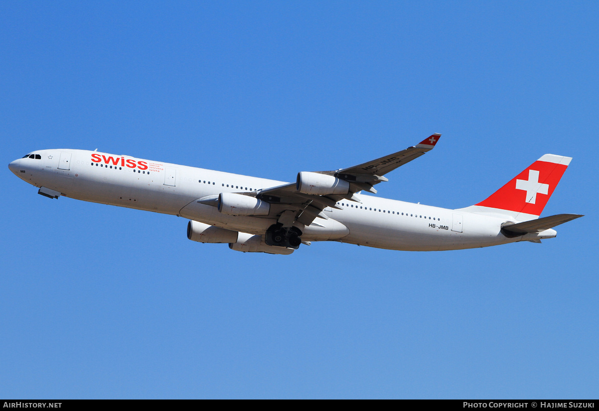 Aircraft Photo of HB-JMB | Airbus A340-313 | Swiss International Air Lines | AirHistory.net #403086