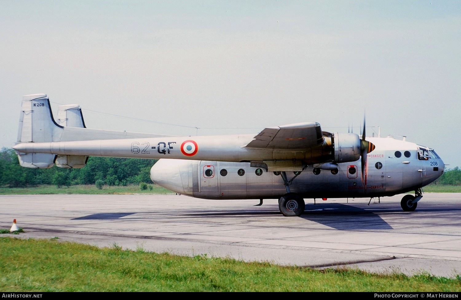 Aircraft Photo of 208 | Nord 2501F-3 Noratlas | France - Air Force | AirHistory.net #403093