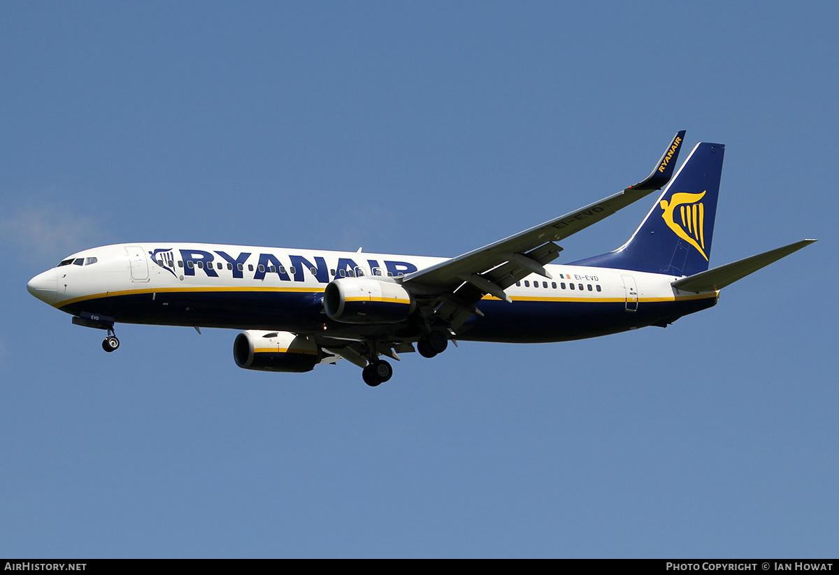 Aircraft Photo of EI-EVD | Boeing 737-8AS | Ryanair | AirHistory.net #403141