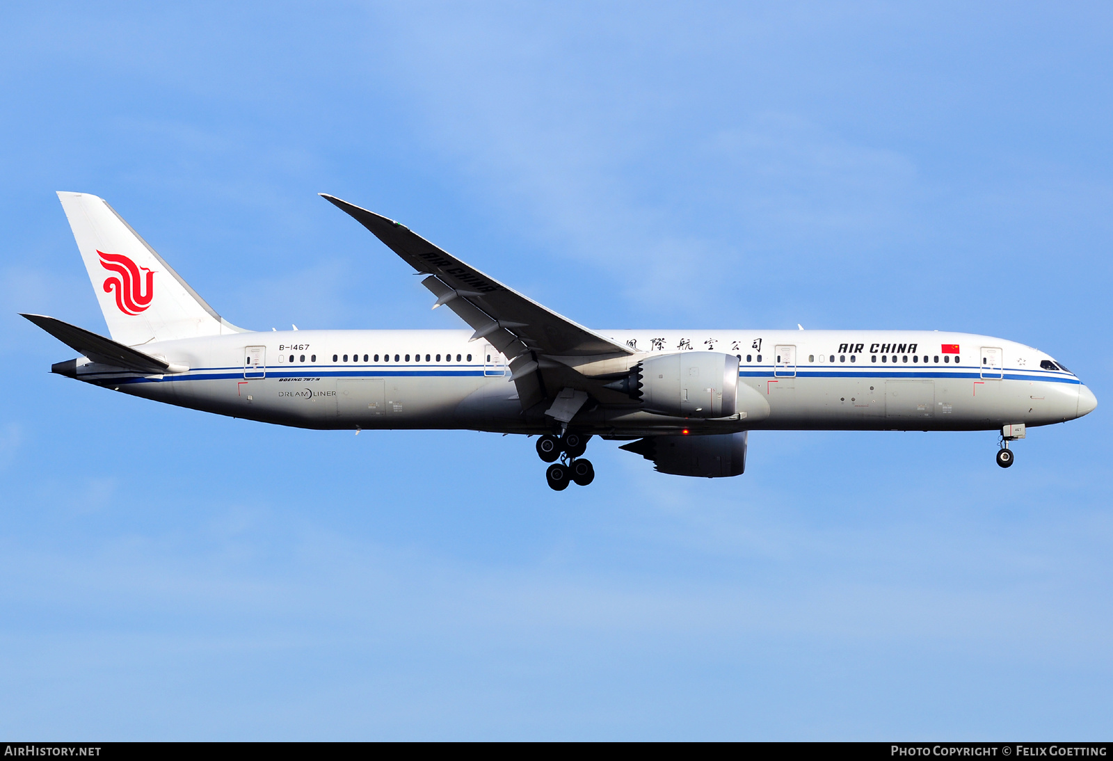 Aircraft Photo of B-1467 | Boeing 787-9 Dreamliner | Air China | AirHistory.net #403176