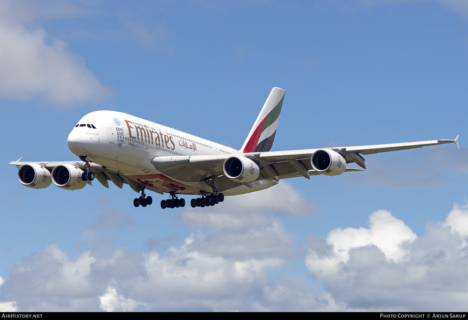 Aircraft Photo of A6-EEX | Airbus A380-861 | Emirates | AirHistory.net #403188