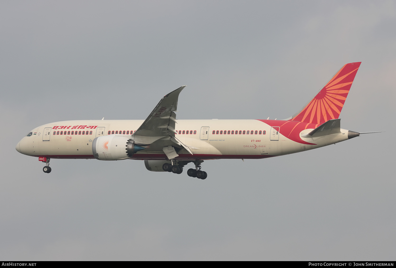 Aircraft Photo of VT-ANV | Boeing 787-8 Dreamliner | Air India | AirHistory.net #403204