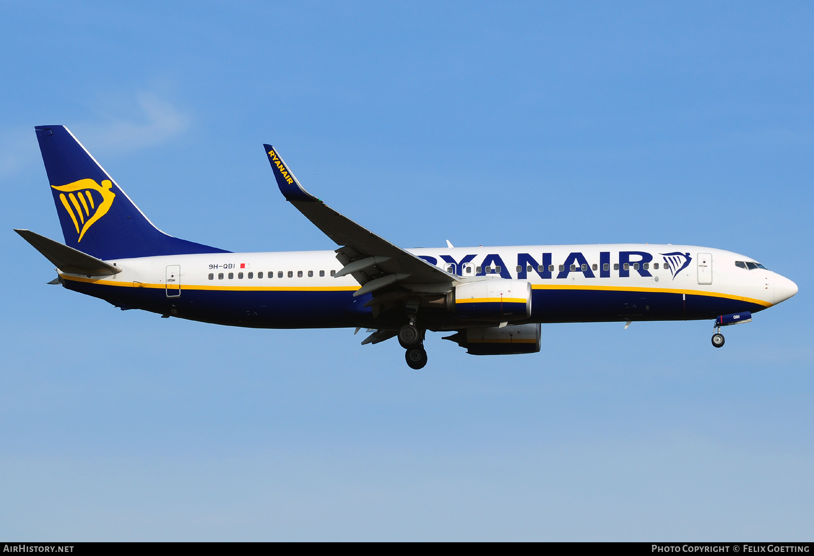 Aircraft Photo of 9H-QBI | Boeing 737-8AS | Ryanair | AirHistory.net #403221