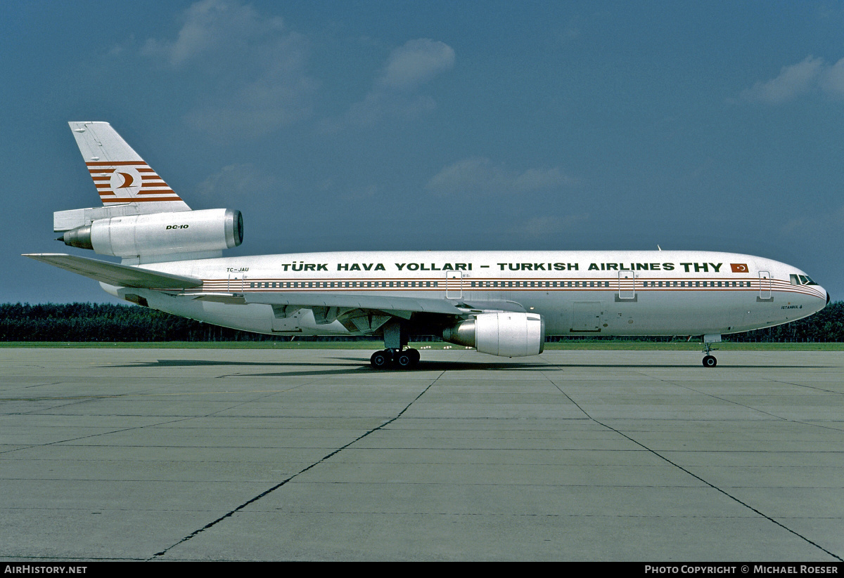 Aircraft Photo of TC-JAU | McDonnell Douglas DC-10-10 | THY Türk Hava Yolları - Turkish Airlines | AirHistory.net #403235
