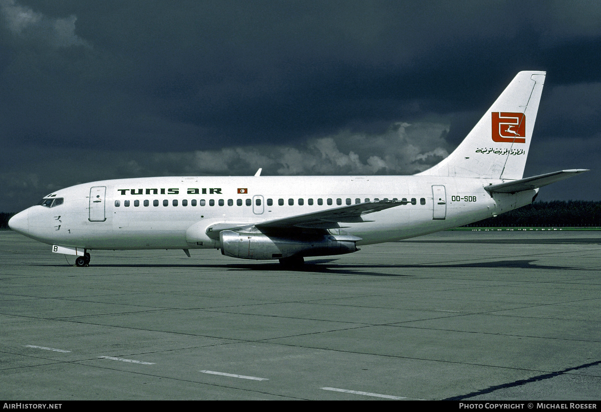 Aircraft Photo of OO-SDB | Boeing 737-229/Adv | Tunisair | AirHistory.net #403244