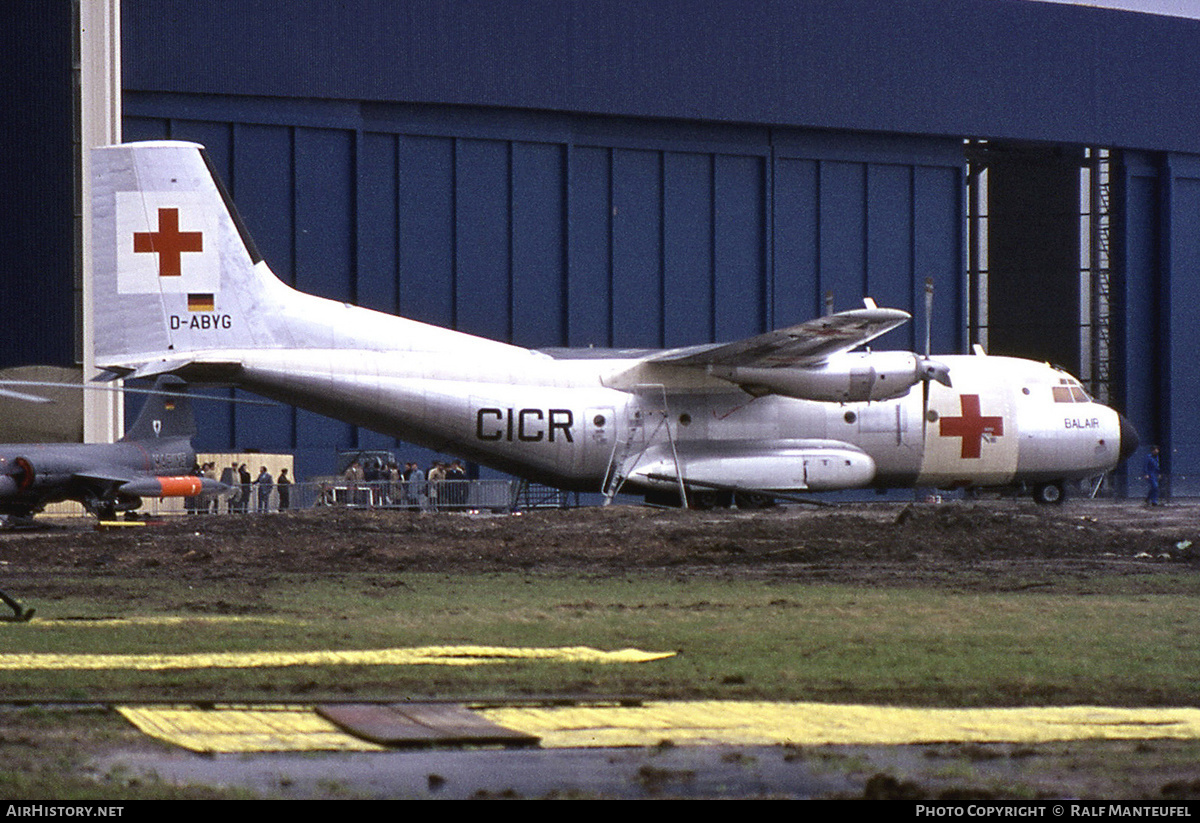 Aircraft Photo of D-ABYG | Transall C-160A | Balair | AirHistory.net #403257