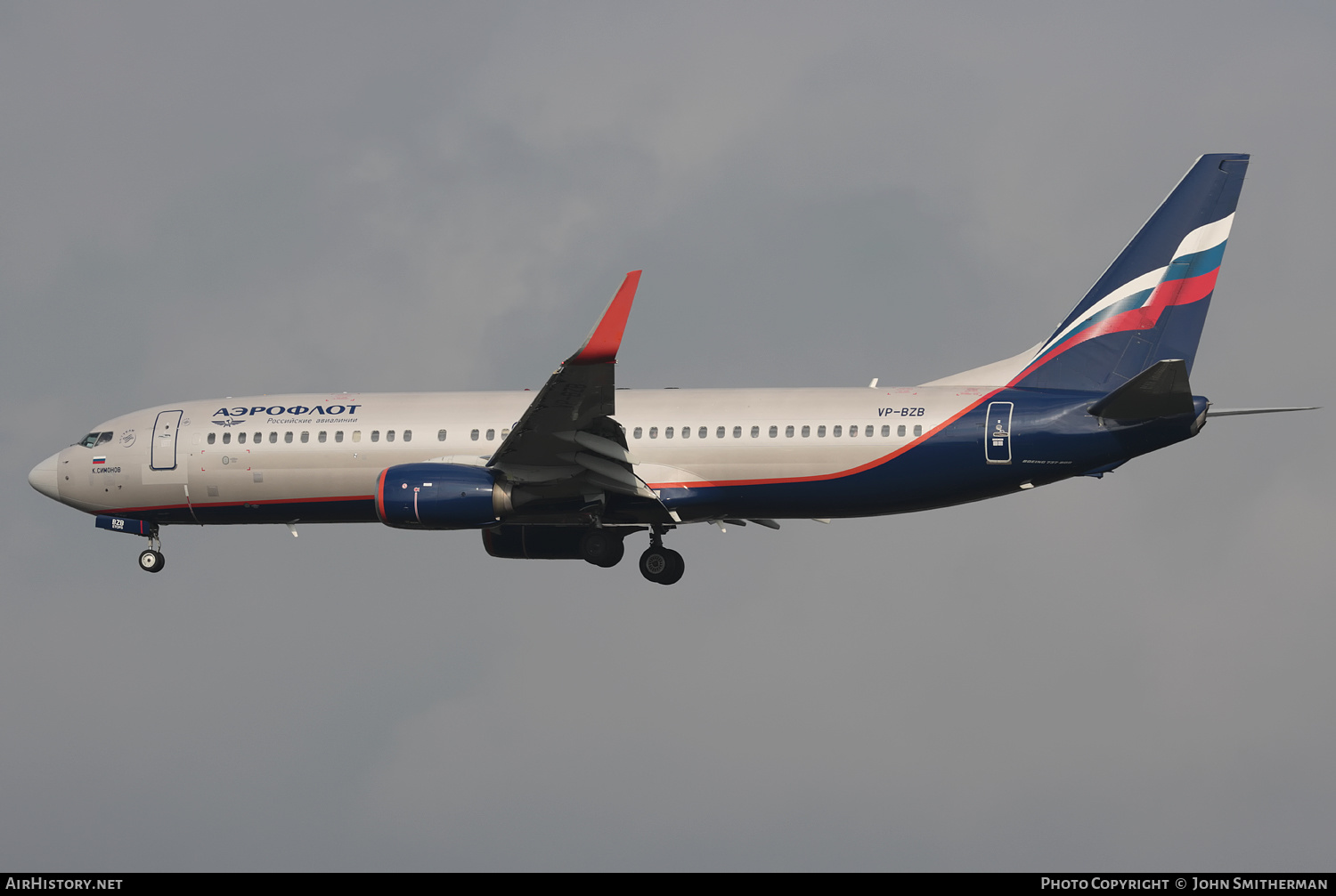 Aircraft Photo of VP-BZB | Boeing 737-8LJ | Aeroflot - Russian Airlines | AirHistory.net #403273
