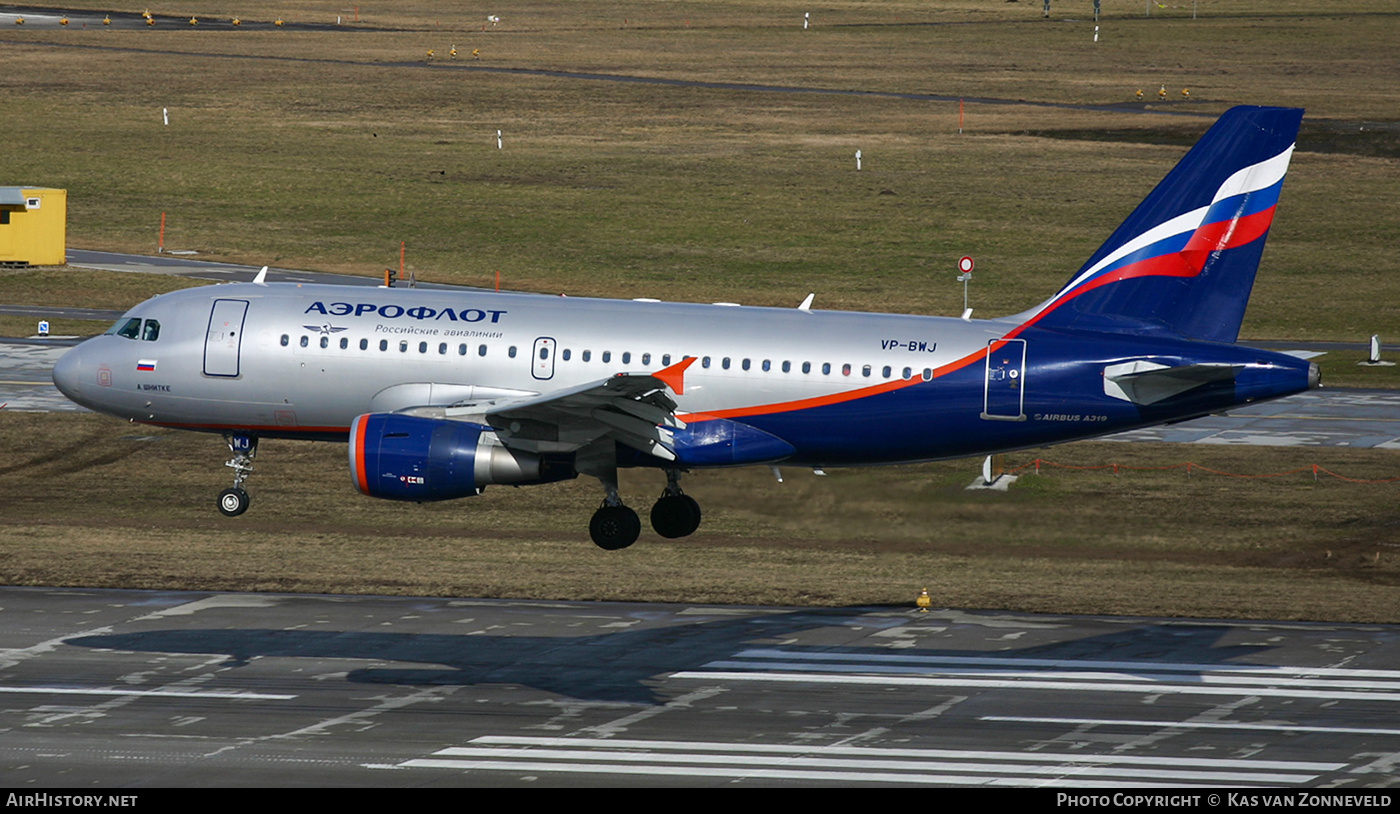 Aircraft Photo of VP-BWJ | Airbus A319-111 | Aeroflot - Russian Airlines | AirHistory.net #403302