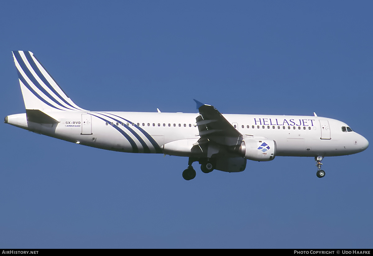 Aircraft Photo of SX-BVD | Airbus A320-211 | Hellas Jet | AirHistory.net #403331