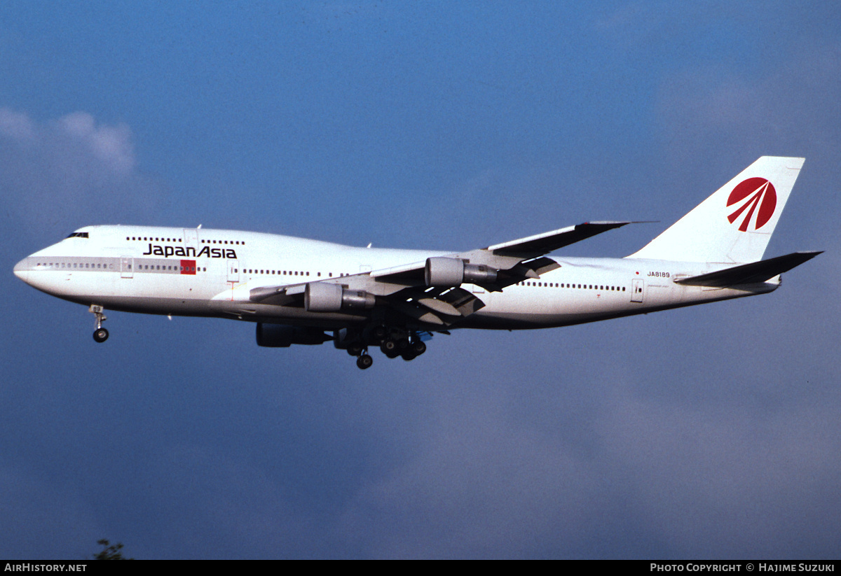 Aircraft Photo of JA8189 | Boeing 747-346 | Japan Asia Airways - JAA | AirHistory.net #403358