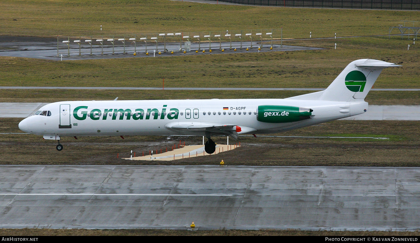 Aircraft Photo of D-AGPF | Fokker 100 (F28-0100) | Germania | AirHistory.net #403398