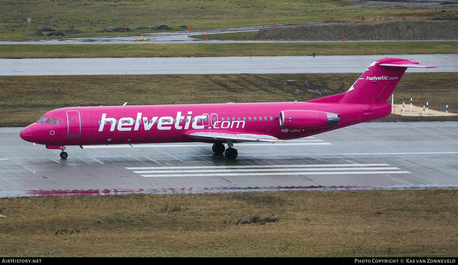 Aircraft Photo of HB-JVD | Fokker 100 (F28-0100) | Helvetic Airways | AirHistory.net #403402