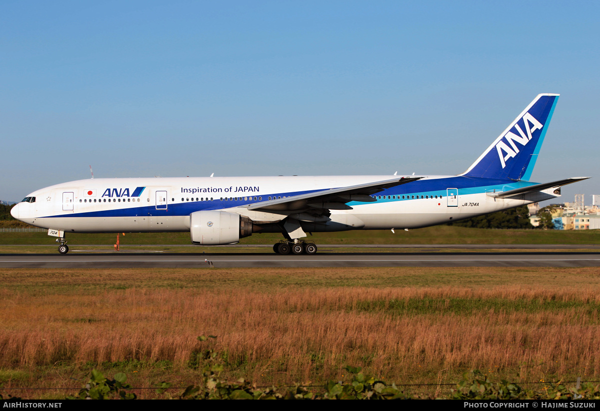 Aircraft Photo of JA704A | Boeing 777-281 | All Nippon Airways - ANA | AirHistory.net #403411