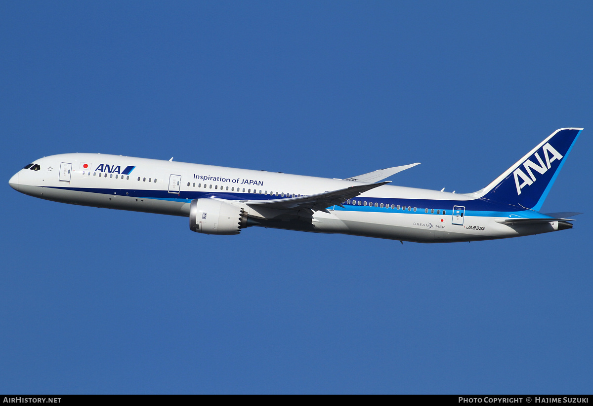 Aircraft Photo of JA833A | Boeing 787-9 Dreamliner | All Nippon Airways - ANA | AirHistory.net #403429