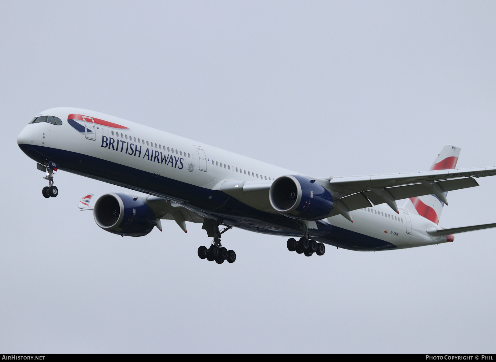 Aircraft Photo of G-XWBH | Airbus A350-1041 | British Airways | AirHistory.net #403439