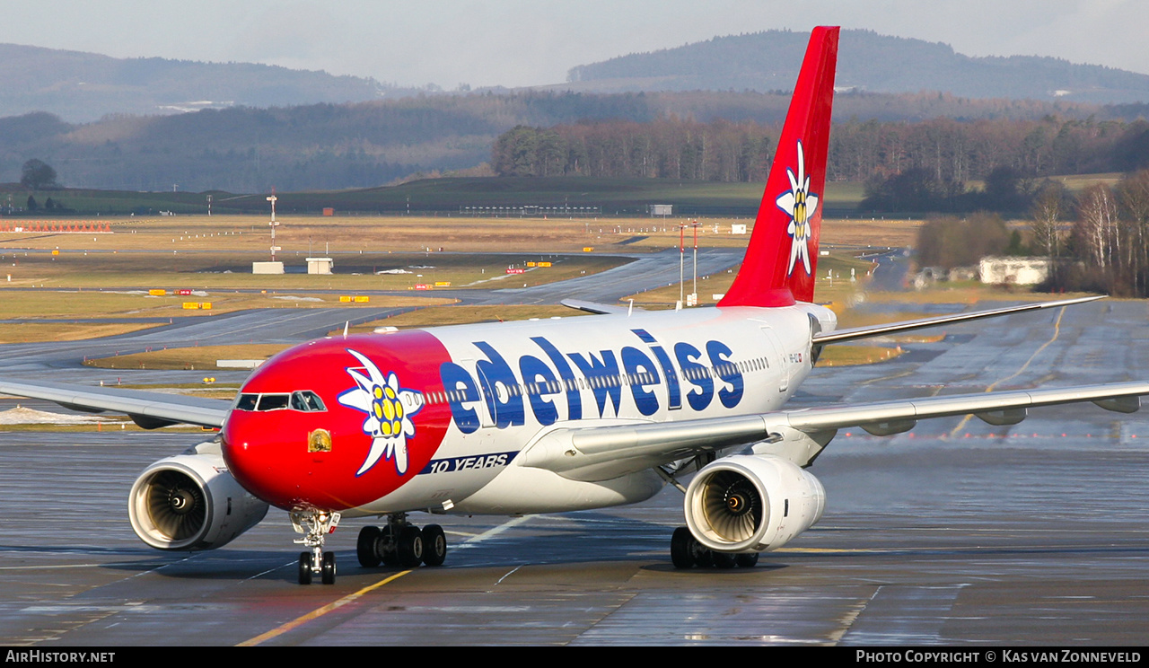 Aircraft Photo of HB-IQZ | Airbus A330-243 | Edelweiss Air | AirHistory.net #403476