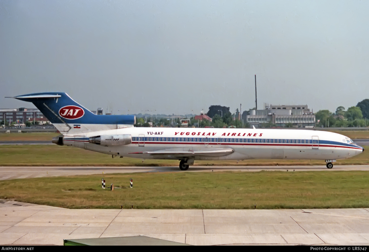 Aircraft Photo of YU-AKF | Boeing 727-2H9/Adv | JAT Yugoslav Airlines - Jugoslovenski Aerotransport | AirHistory.net #403493