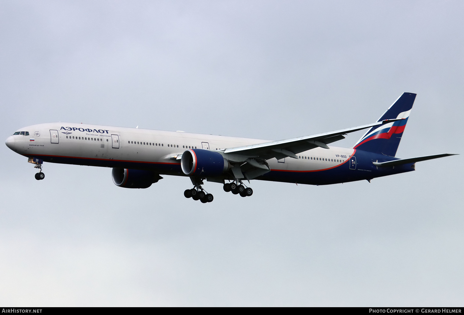 Aircraft Photo of VP-BGD | Boeing 777-3M0/ER | Aeroflot - Russian Airlines | AirHistory.net #403500