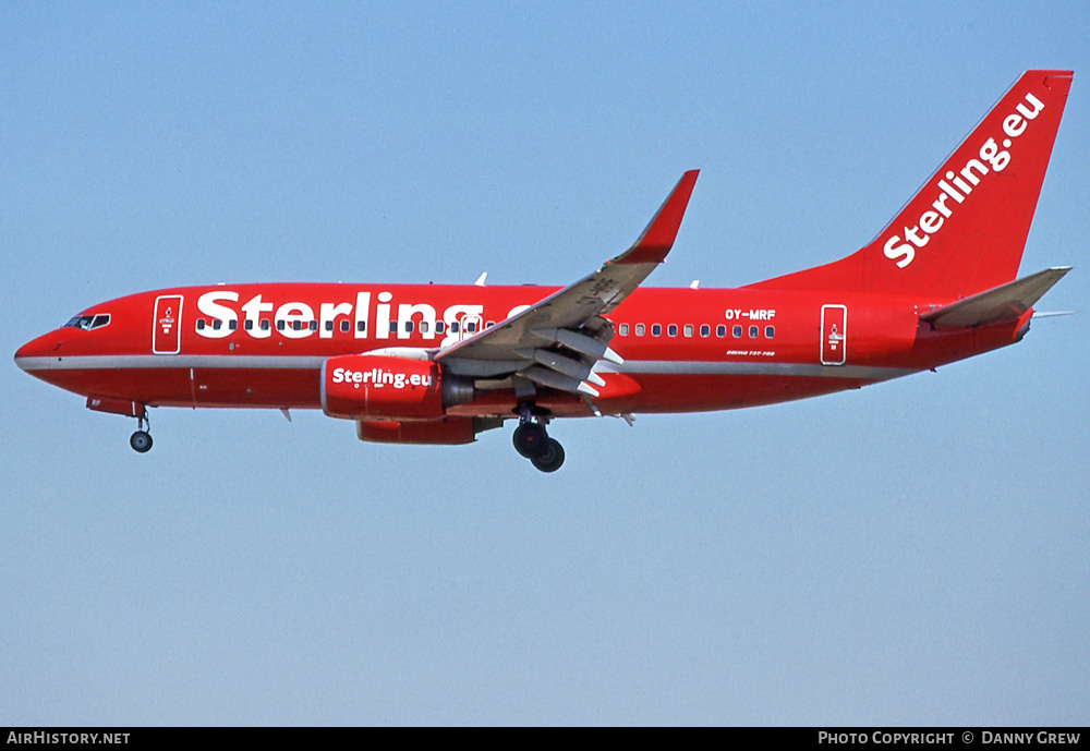 Aircraft Photo of OY-MRF | Boeing 737-7L9 | Sterling Airlines | AirHistory.net #403522