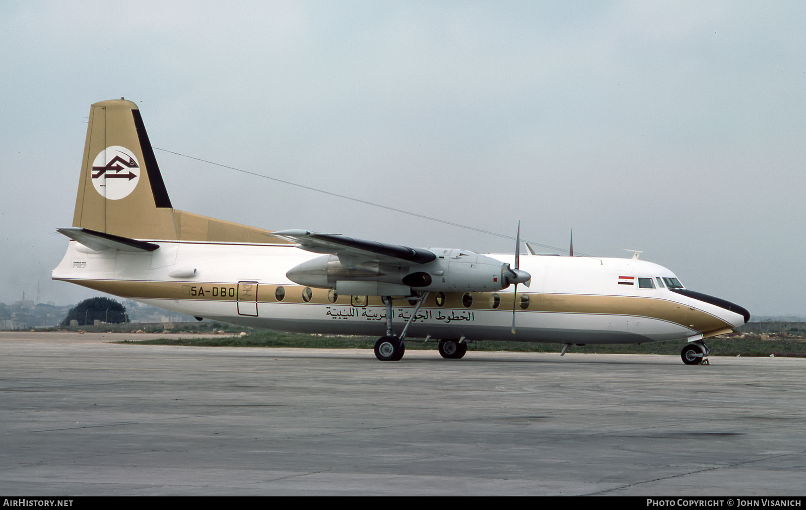 Aircraft Photo of 5A-DBO | Fokker F27-600 Friendship | Libyan Arab Airlines | AirHistory.net #403563