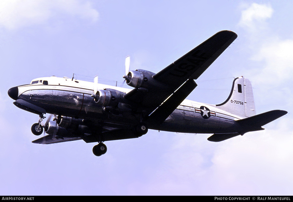 Aircraft Photo of 47-2758 / 0-72758 | Douglas C-54E Skymaster | USA - Air Force | AirHistory.net #403565