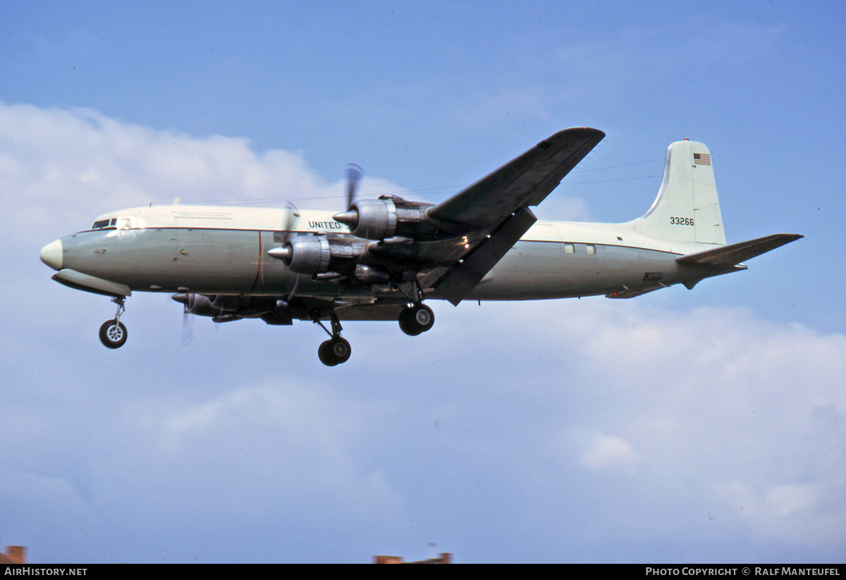 Aircraft Photo of 53-3266 / 33266 | Douglas C-118A Liftmaster (DC-6A) | USA - Air Force | AirHistory.net #403643