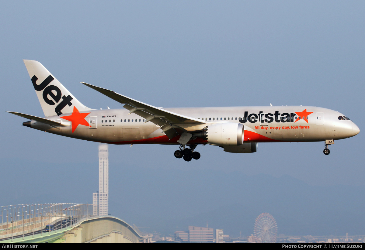 Aircraft Photo of VH-VKA | Boeing 787-8 Dreamliner | Jetstar Airways | AirHistory.net #403682