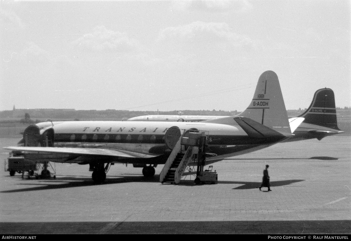 Aircraft Photo of G-AODH | Vickers 736 Viscount | Transair | AirHistory.net #403688