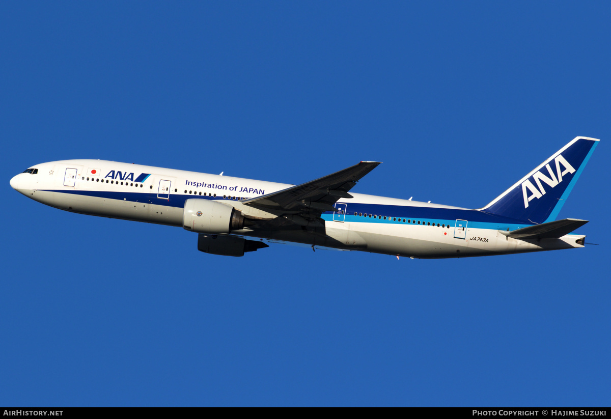 Aircraft Photo of JA743A | Boeing 777-281/ER | All Nippon Airways - ANA | AirHistory.net #403690