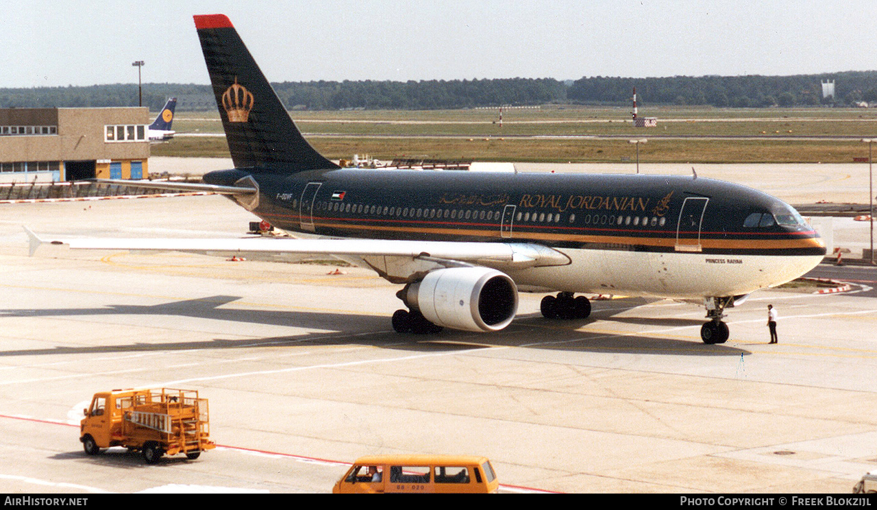 Aircraft Photo of F-ODVF | Airbus A310-304/F | Royal Jordanian Airlines | AirHistory.net #403693