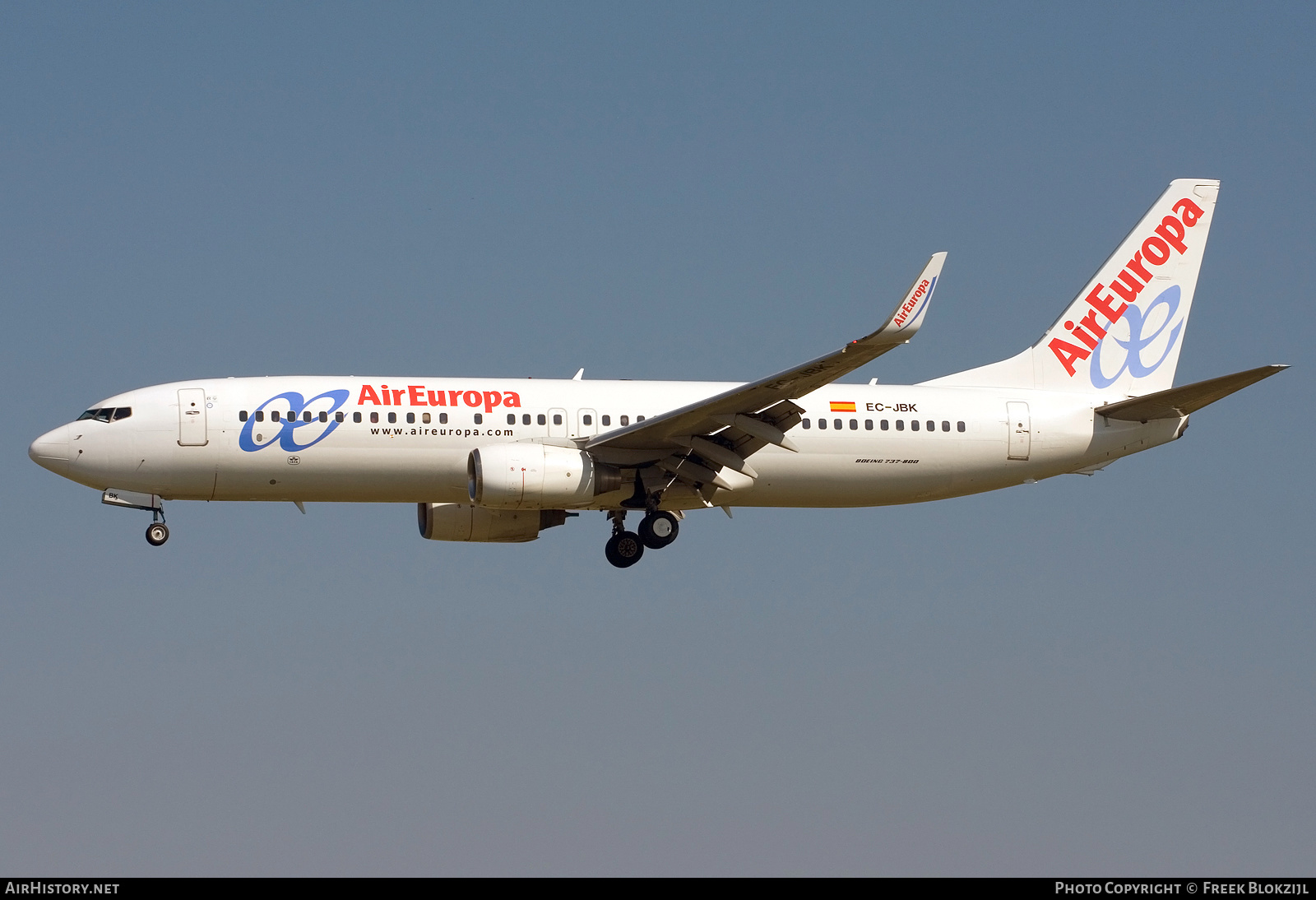 Aircraft Photo of EC-JBK | Boeing 737-85P | Air Europa | AirHistory.net #403696