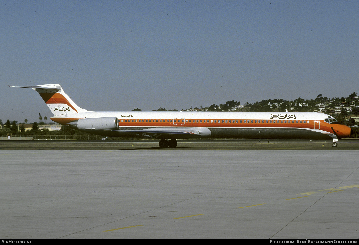 Aircraft Photo of N925PS | McDonnell Douglas MD-81 (DC-9-81) | PSA - Pacific Southwest Airlines | AirHistory.net #403706