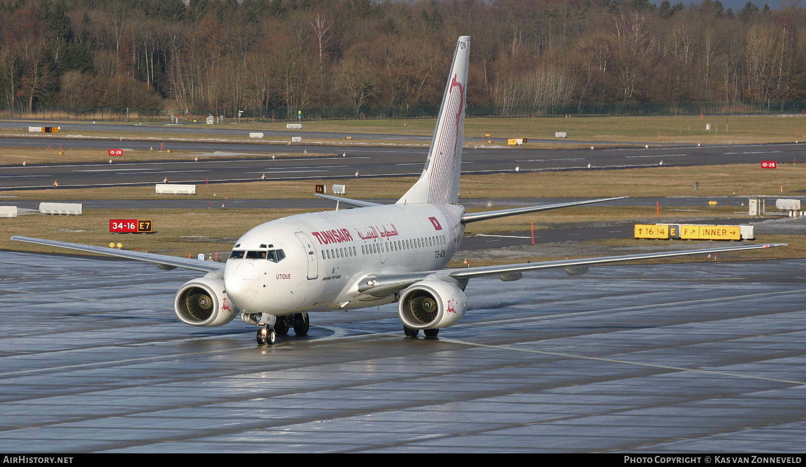 Aircraft Photo of TS-ION | Boeing 737-6H3 | Tunisair | AirHistory.net #403710