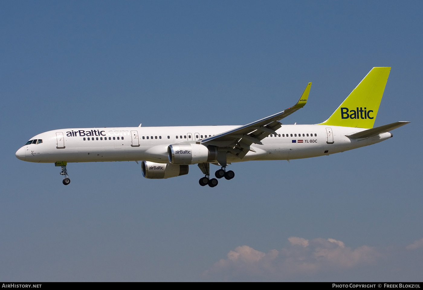 Aircraft Photo of YL-BDC | Boeing 757-256 | AirBaltic | AirHistory.net #403711