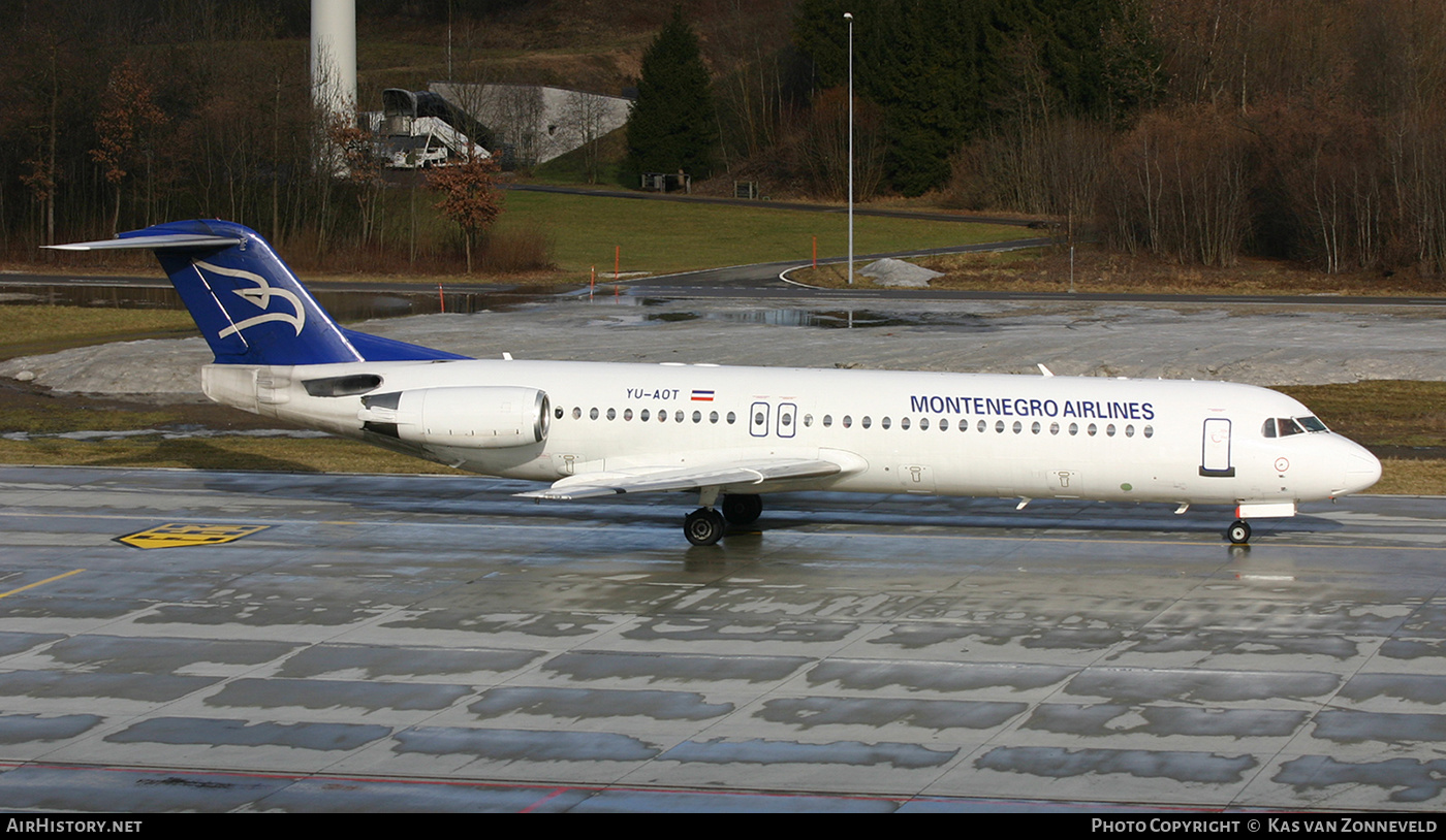 Aircraft Photo of YU-AOT | Fokker 100 (F28-0100) | Montenegro Airlines | AirHistory.net #403714