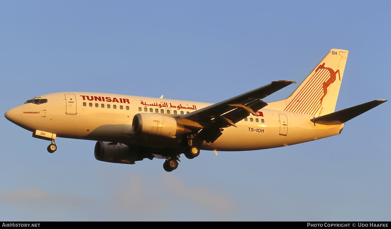 Aircraft Photo of TS-IOH | Boeing 737-5H3 | Tunisair | AirHistory.net #403727