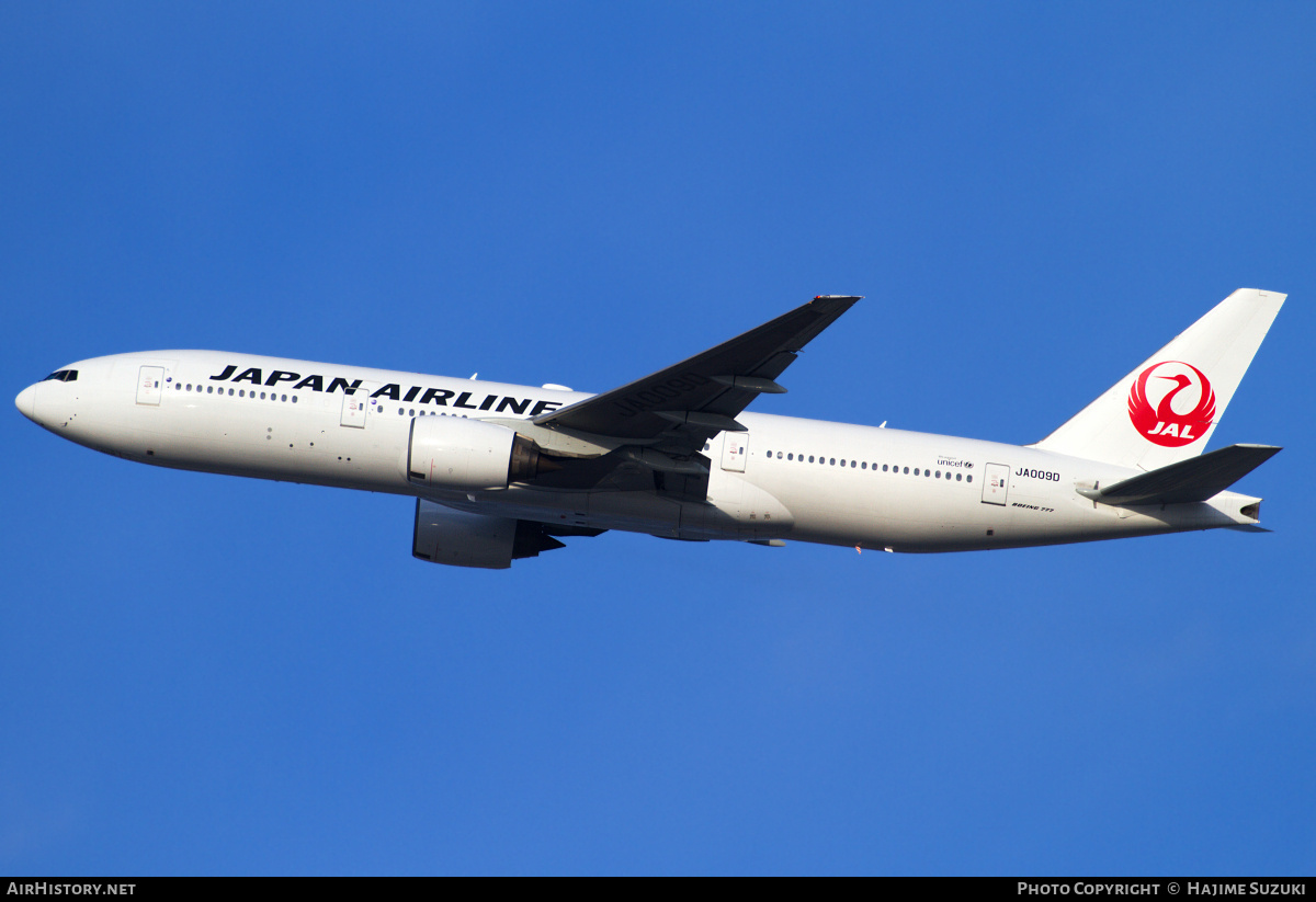 Aircraft Photo of JA009D | Boeing 777-289 | Japan Airlines - JAL | AirHistory.net #403728