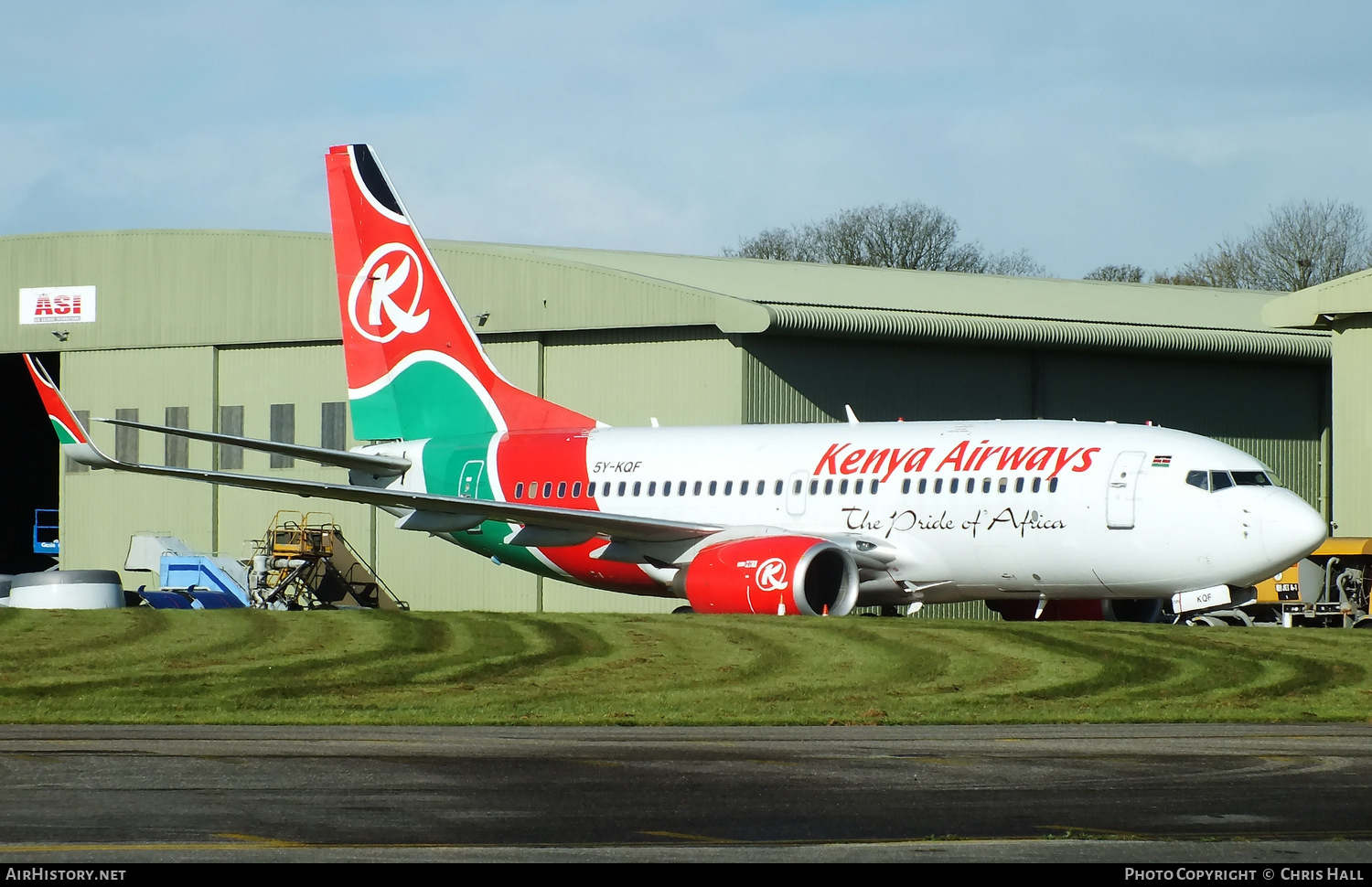 Aircraft Photo of 5Y-KQF | Boeing 737-76N | Kenya Airways | AirHistory.net #403804