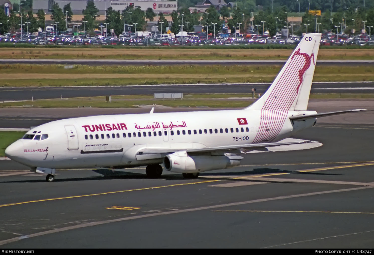 Aircraft Photo of TS-IOD | Boeing 737-2H3C/Adv | Tunisair | AirHistory.net #403833