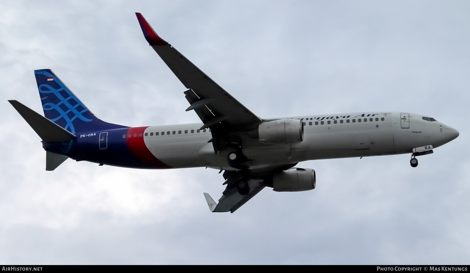 Aircraft Photo of PK-CRA | Boeing 737-86N | Sriwijaya Air | AirHistory.net #403892