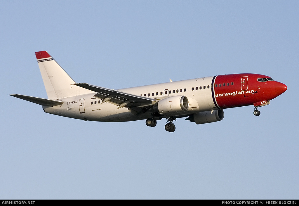 Aircraft Photo of LN-KKG | Boeing 737-3K2 | Norwegian | AirHistory.net #403931