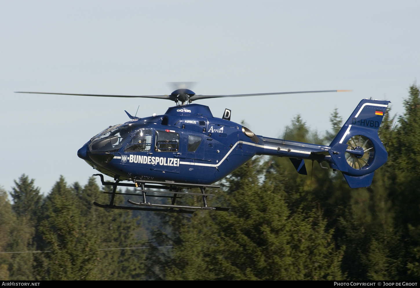 Aircraft Photo of D-HVBD | Eurocopter EC-135T-1 | Bundespolizei | AirHistory.net #404029