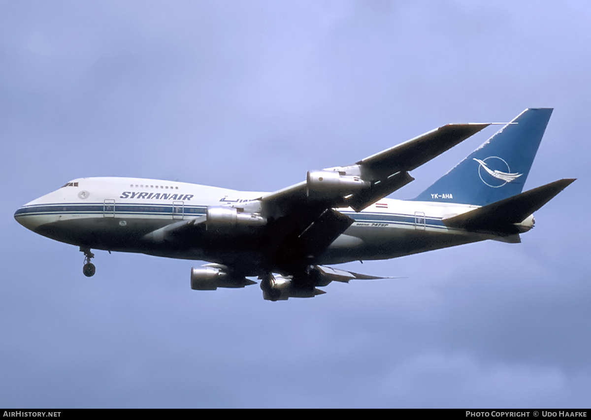 Aircraft Photo of YK-AHA | Boeing 747SP-94 | Syrian Air - Syrian Arab Airlines | AirHistory.net #404045