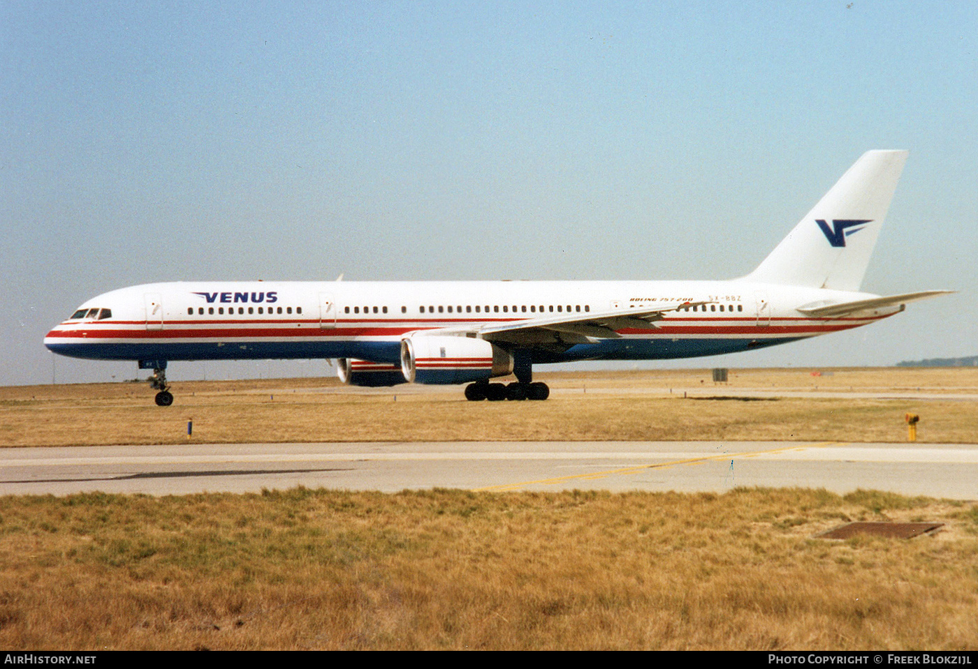 Aircraft Photo of SX-BBZ | Boeing 757-236 | Venus Airlines | AirHistory.net #404070
