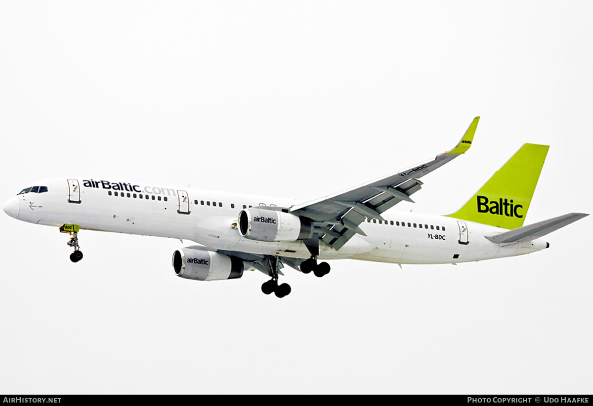 Aircraft Photo of YL-BDC | Boeing 757-256 | AirBaltic | AirHistory.net #404087