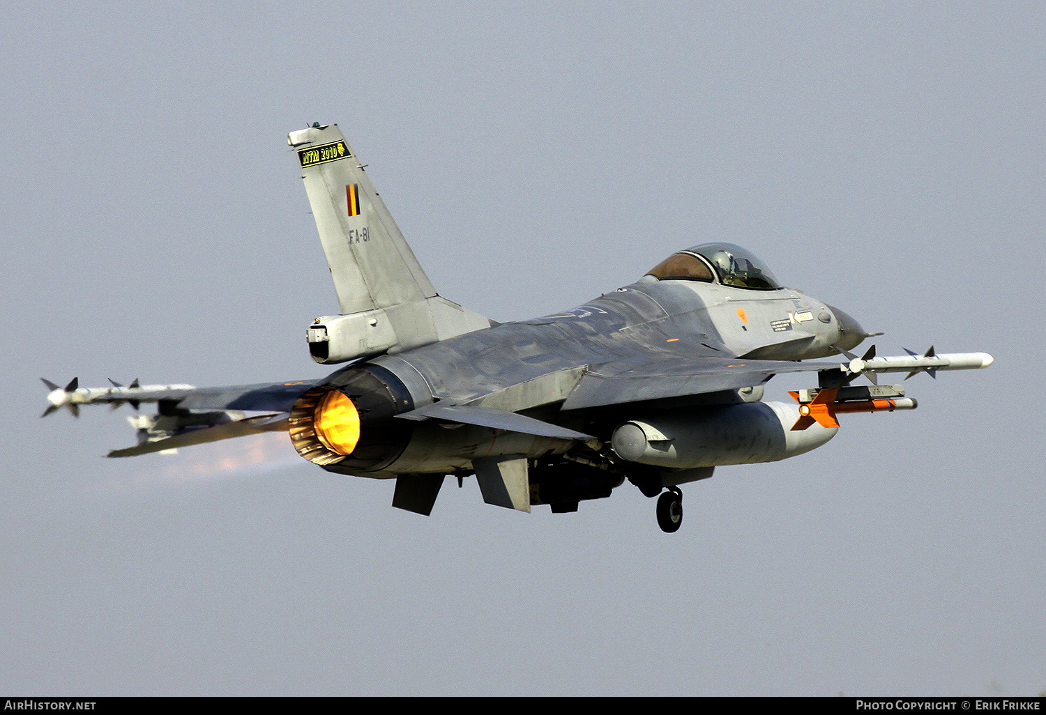 Aircraft Photo of FA-81 | General Dynamics F-16AM Fighting Falcon | Belgium - Air Force | AirHistory.net #404100