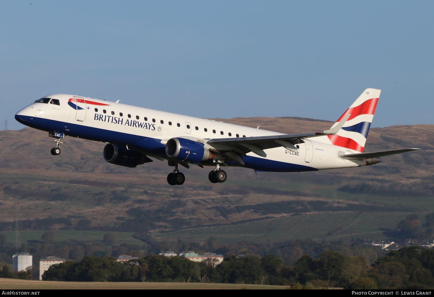 Aircraft Photo of G-LCAE | Embraer 190SR (ERJ-190-100SR) | British Airways | AirHistory.net #404142