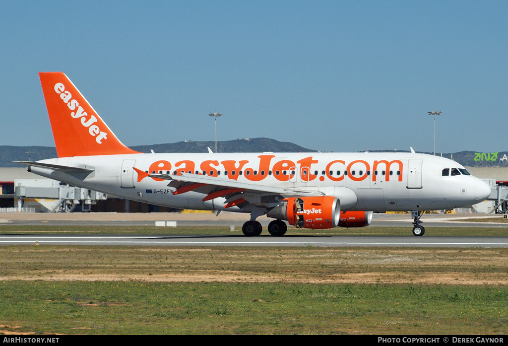 Aircraft Photo of G-EZFN | Airbus A319-111 | EasyJet | AirHistory.net #404165
