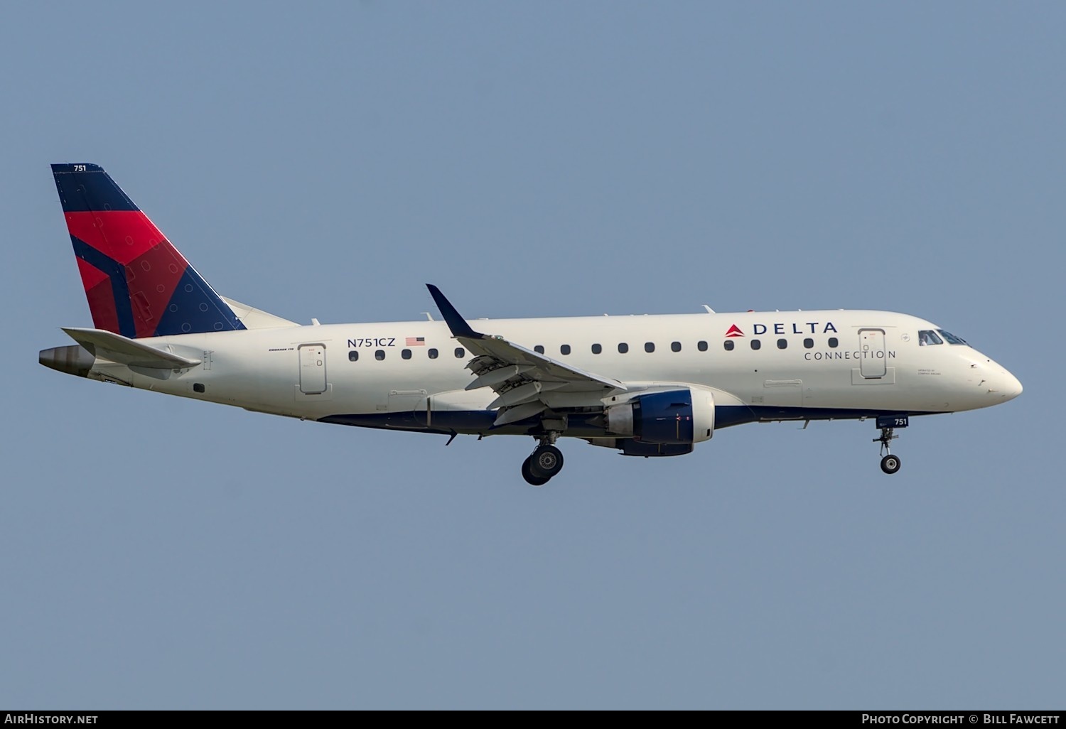 Aircraft Photo of N751CZ | Embraer 170LR (ERJ-170-100LR) | Delta Connection | AirHistory.net #404215